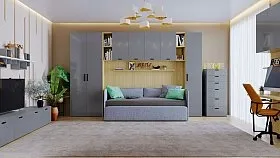 Кровать-диван односпальный Chelsea,Rimini с подъемным механизмом 90х200