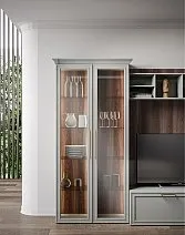 Шкаф-витрина одностворчатый Montreal серый