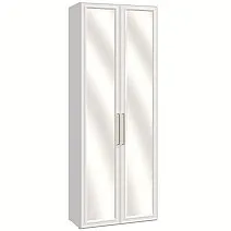 Шкаф двухстворчатый Montreal белый с зеркалами