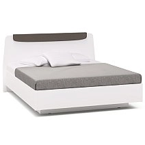 Кровать двуспальная Soho белая с подъемным механизмом 160х200